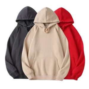 High Quality Colorful 100% Cotton Hoodies