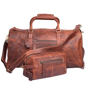 Duffle Bag with soft leather