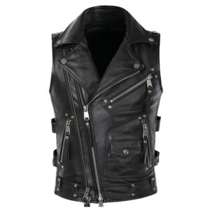 Leather Biker Vest